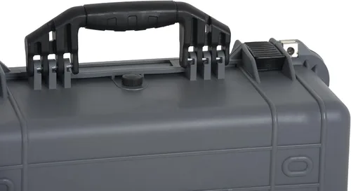Vista 6 de MEIJIA Funda rígida protectora portátil impermeable para todo tipo de clima, funda compacta para cámara con espuma de ajuste personalizable, Gris