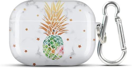 Vista 5 de Funda para Airpod Pro para mujer con llavero, Airpods Pro Skin, funda de Apple Airpod Pro, funda protectora de diseño de estrella linda de HIDAHE