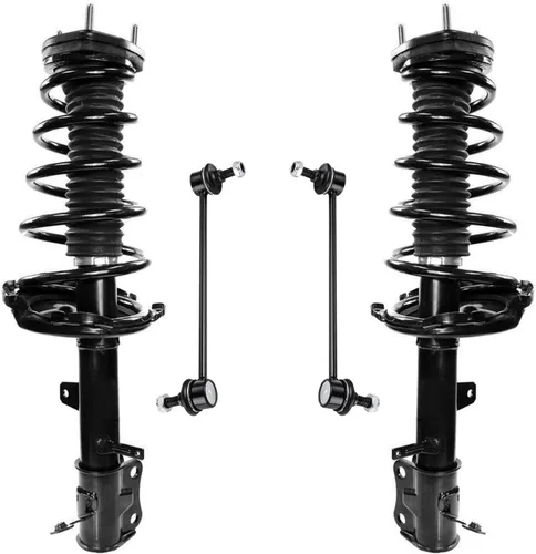 Vista 22 de Detroit Axle - Kit de 4 piezas RWD Puntales Delanteros Barras Estabilizadoras para Ford F-150 2021 2022 2023 2024, 2 Puntales con Resorte Helicoidal