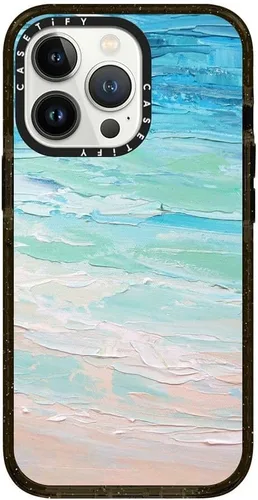 Vista 352 de CASETiFY Funda Impact para iPhone 13 [Protección contra caídas de grado militar 4X de 8.2 pies/Compatible con Magsafe] - #1 Mom - Transparente