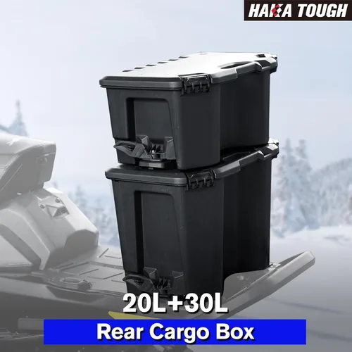 Vista 8 de HAKA TOUGH Caja de almacenamiento trasera de 20 litros / 5.2 galones para Can Am Maverick X3 MAX, Maverick Trail, Defender, Commander, accesorios
