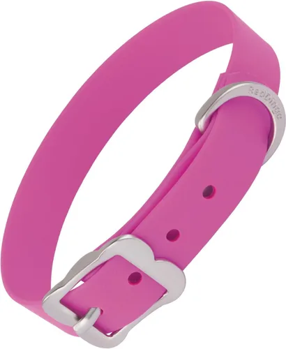 Vista 12 de Red Dingo Collar de perro rosa intenso de plástico PVC vívido, XXS Rosa encendido