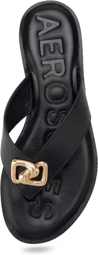 Vista 4 de Aerosoles Women's GEMA Slide Sandal, Black, 8