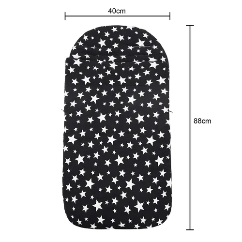 Vista 5 de Bolsas de invierno cálidas para bebé, saco de dormir universal para cochecito de bebé, saco de dormir resistente al viento, forro polar grueso, saco
