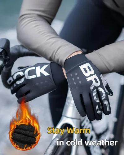 Vista 2 de ROCKBROS Guantes de ciclismo Motocycle Mountain Bike Guantes de dedo completo Ciclismo Guantes para hombres Guantes de bicicleta