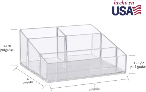 Vista 5 de Organizador de maquillajes de plástico de calidad premium.