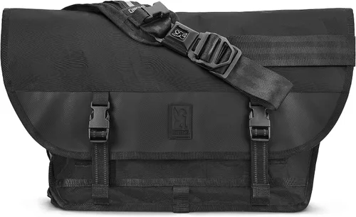 Vista 2 de Chrome Industries Citizen Night Messenger Satchel Bag 24 litros con organizador negro