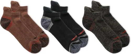 Vista 14 de Merrell Paquete de 3 calcetines de senderismo para mujer (pestaña de corte bajo/cuarto/tripulación)
