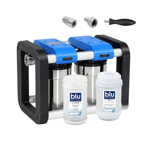 Vista 15 de Unidad de filtración de agua GoBluTech R2 + suavizador de agua (paquete), propiedad de veteranos estadounidenses