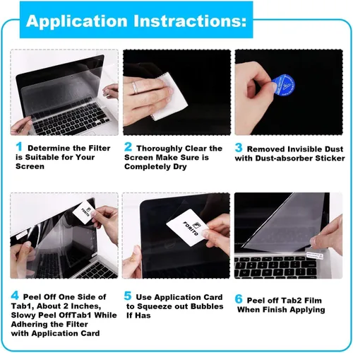 Vista 7 de F FORITO Paquete de 2 protectores de pantalla antirreflejos para laptop compatibles con MacBook Air 13 2018-2020 con Touch ID versión A1932 A2179