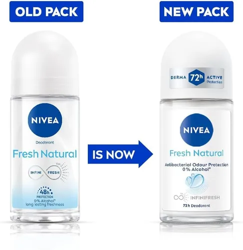 Vista 2 de Fresh Natural 48 Horas Desodorante Rollo en 1.7 fl oz (3 unidades)