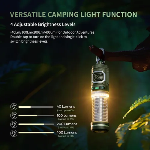Vista 10 de FLEXTAIL Repelente de mosquitos pequeño recargable con calefacción de 329 °F con zona de protección de 30 pies, ultra mini con luz de campamento