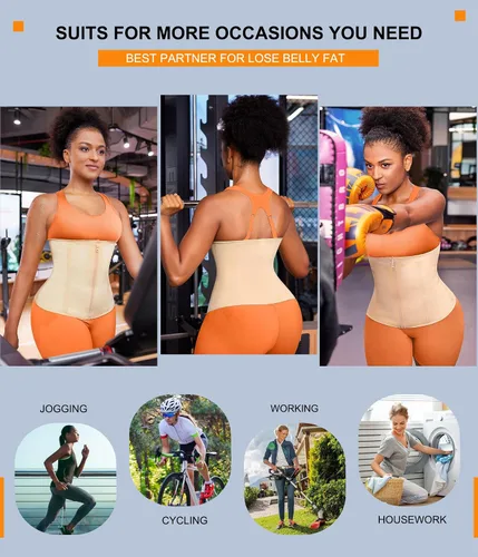 Vista 6 de TrainingGirl Entrenador de cintura para mujer, corsé reductor de cintura para el vientre inferior, corsé envolvente para entrenamiento, banda