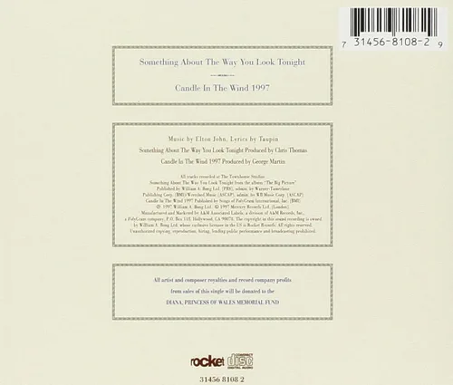 Vista 2 de Something About the Way You Look Tonight Candle in the Wind 1997