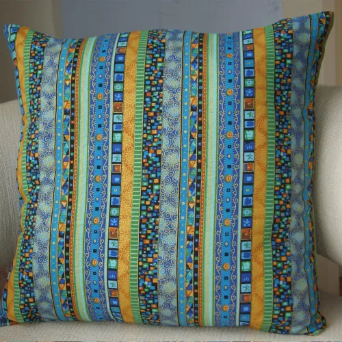 Vista 10 de TAOSON Funda de almohada de lino de mezcla de algodón antiguo con rayas verdes, estilo bohemio, funda de almohada con cierre de cremallera oculta