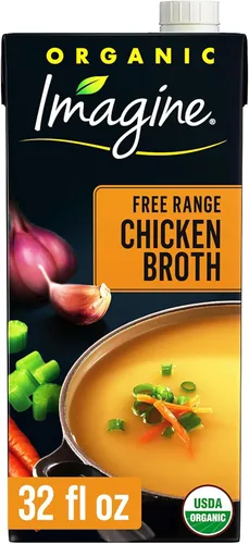 Vista 8 de Imagine Caldo de pollo orgánico de corral libre, 32 onzas líquidas (paquete de 6)