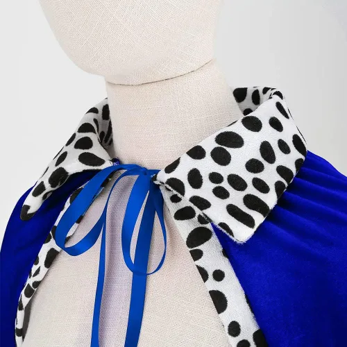 Vista 4 de LMYOVE Capa de disfraz de KingQueen para adultos, juego de bata de terciopelo rojo y azul Mardi Gras con accesorio para hombres y mujeres