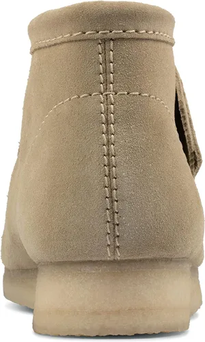 Vista 7 de Clarks Wallabee Chukka Botas para hombre gamuza Maple