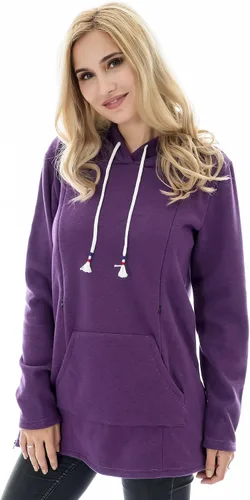 Vista 66 de Bearsland - Sudadera de lactancia y maternidad para mujer, con bolsillos y capucha