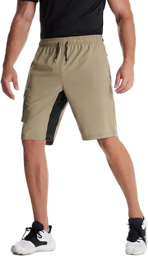 Vista 6 de Mr.Stream Pantalones cortos de carga elásticos con múltiples bolsillos y secado rápido para hombre