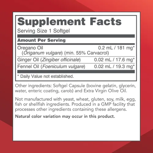 Vista 2 de PROTOCOL FOR LIFE BALANCE Aceite de orégano 0.0 fl oz - para soporte intestinal* - Mínimo 55% Carvacrol - con aceite de jengibre e hinojo - Sin