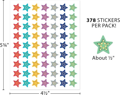 Vista 4 de Teacher Created Resources Mini pegatinas de estrellas de marquesina