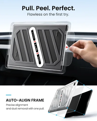 Vista 6 de REEVAA - Protector de pantalla frontal para Tesla modelo Y/3 estándar