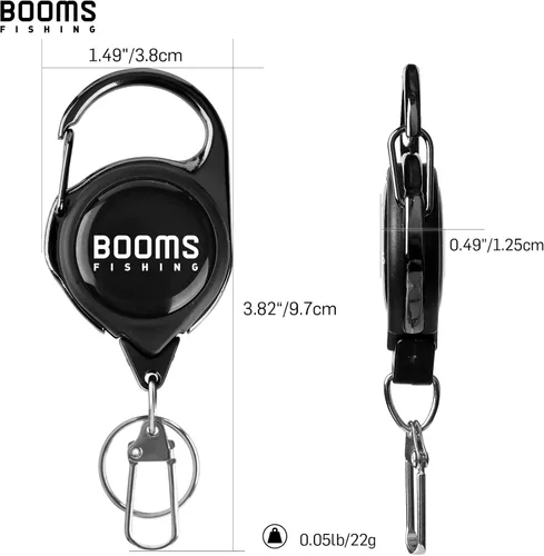 Vista 6 de BooMs pesca RG1 Retractor 3 pcs