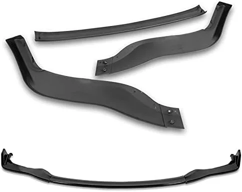 Vista 4 de EPARTS - Juego de 3 piezas de alerón para parachoques delantero, divisor de barbilla, protector de cuerpo lateral compatible con Lexus IS250 / IS350