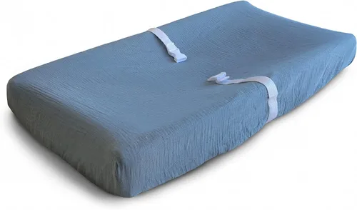 Vista 13 de mushie Funda de cambiador de muselina ajustada extra suave (Rosado)