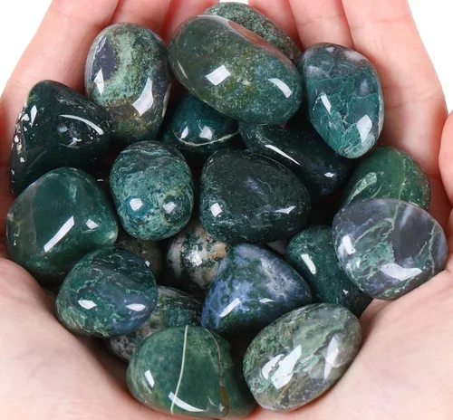 Vista 10 de QINJIEJIE Cristales de amatista (más de 1000 quilates), piedras pulidas a granel, cristal grande, decoración curativa de Reiki, 0.6-1 pulgada, 7.05