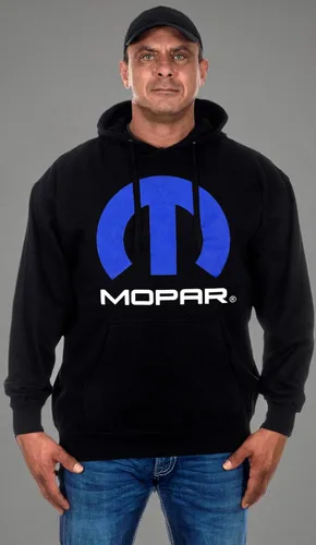 Vista 8 de JH Design - Sudaderas con capucha para hombre con logotipo Mopar en 3 estilos, sin botones y con cremallera Bsc4-negro