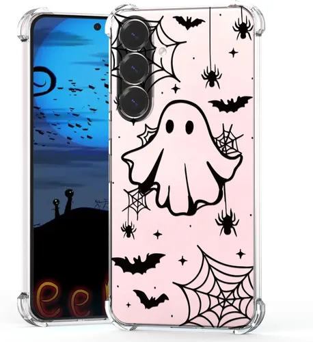 Vista 42 de Funda de Halloween para Google Pixel 7 Clear Ghost Fashion Designs, delgada y a prueba de golpes, funda protectora para teléfono para mujer, diseño