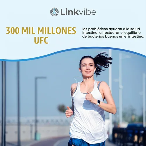 Vista 6 de Prebióticos y probióticos - 300 mil millones de UFC probióticos para mujeres y hombres, 60 cápsulas
