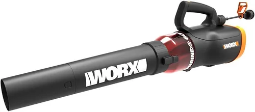Vista 2 de WORX WG520 Turbine 600 Soplador eléctrico de hojas de 12 amperios y GoGreen Power GG-13750 16/3 50 pies SJTW cable de extensión para exteriores