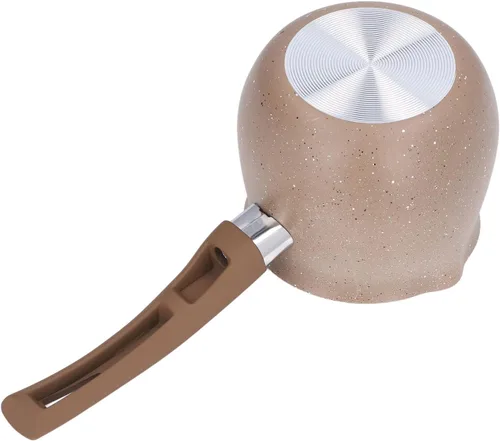 Vista 2 de Sartén pequeña con tapa, olla antiadherente de 1.5 cuartos de galón, calentador de mantequilla de un solo mango y olla de café, compatible