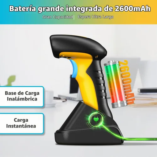 Vista 4 de NETUM Escáner industrial actualizado del código de barras de Bluetooth QR