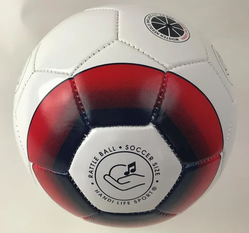 Vista 2 de Handi Life Sport Rattle Ball Bola audible ligera con 3 dispositivos de sonido grandes Terapia y recreación Deportes adaptativos