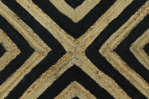 Vista 77 de Natural Jute Collection - Alfombra rectangular de 2 x 3 pies, alfombra de yute trenzada a cuadros multicolor de 0.27 pulgadas de grosor, ideal