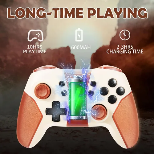 Vista 5 de Puning Control Switch Pro controlador inalámbrico compatible con Nintendo SwitchSwitch LiteSwitch OLED compatible