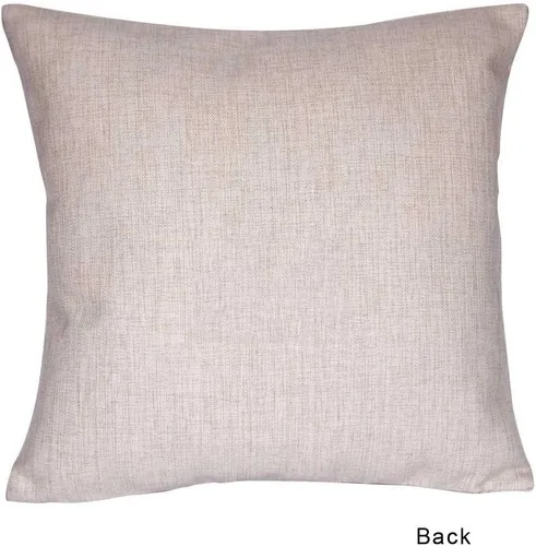Vista 2 de Happy Place - Funda de almohada decorativa cuadrada de 18 x 18 pulgadas con texto Happy Place (gris)