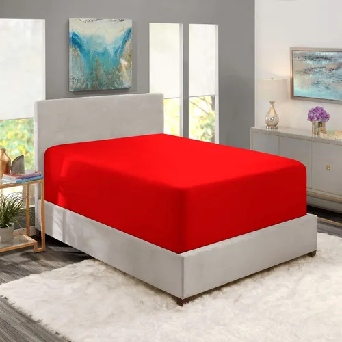 Vista 16 de 100 % algodón natural de 400 hilos, 1 pieza con bolsillo profundo de 21 pulgadas y 2 fundas de almohada, juego de sábanas de 3 piezas