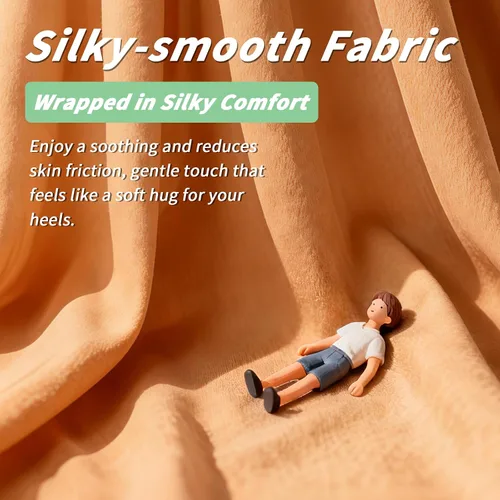 Vista 5 de Protector de talón de espuma extra largo para úlceras por presión, almohada de pie para pacientes postrados en cama, almohada de tobillo para dolor