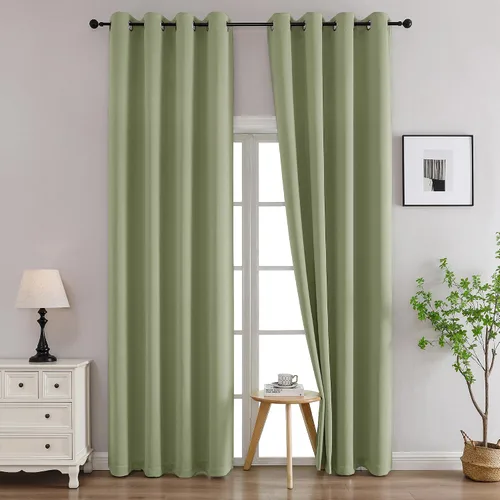 Vista 234 de Simplebrand Juego de 2 paneles de cenefa aguamarina para ventana de cocina de 14 pulgadas de largo, cortinas de oscurecimiento de habitación