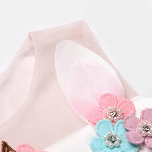 Vista 4 de Vestido de cumpleaños de unicornio para niñas, disfraz de Halloween
