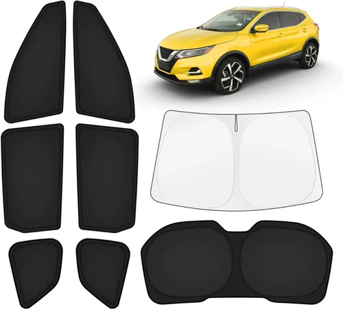 Vista 295 de KUST - Parasol plegable para parabrisas para BMW X1 E84, accesorios 2011 2012 2013 2014 2015, protector de visera de sol ajustable que bloquea