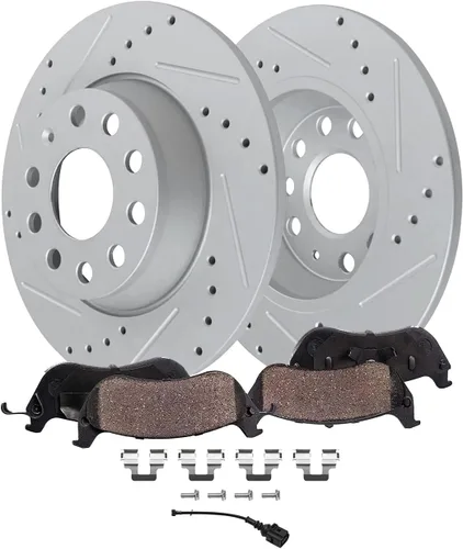 Vista 18 de Detroit Axle - Kit de freno delantero para Chevrolet Impala Monte Carlo Buick LeSabre Riviera Park Avenue Cadillac DeVille Olds Intrigue, Pinza