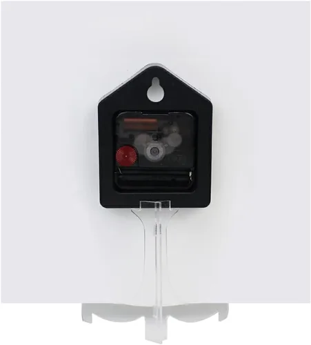 Vista 7 de Nander 3D Wolf - Reloj de pared cuadrado de 9.45 pulgadas, funciona con pilas, reloj de escritorio silencioso de cuarzo para el hogar, oficina