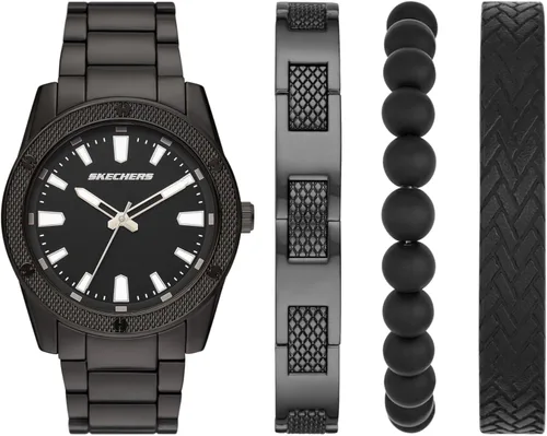Vista 13 de Skechers Set de Regalo para Hombre con Reloj y Pulsera Apilable o Correa Intercambiable