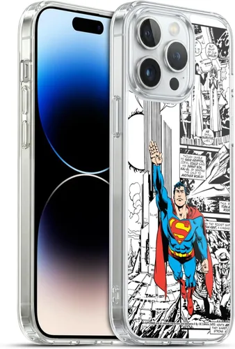 Vista 20 de Head Case Designs Funda de gel con licencia oficial de Superman DC Comics Collage Comicbook Art [protección de grado militar] compatible con Apple